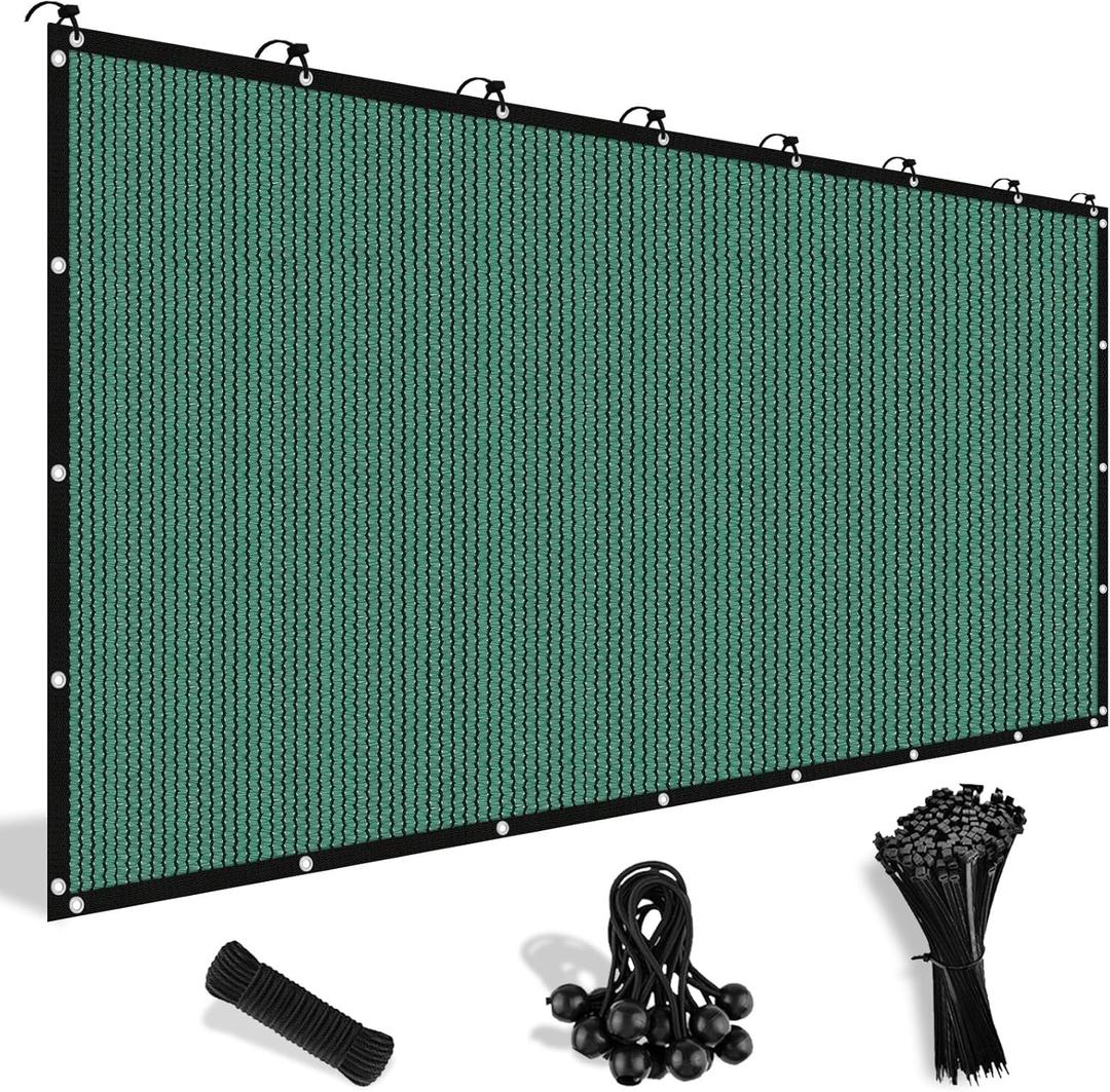 Shade&Beyond 90% Sun Shade Cloth with Grommets, 10' X 16' Pergola Shade Cover Canopy, Mesh Tarp Sun Screens for Patio, Outdoor, Garden, Backyard, Green