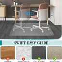 Office Chair Mat for Carpets, Clear Computer Desk Chair Mat for Low Carpeted Floors, Thick and Sturdy Carpet Protector, Easy Glide and Flat Without Curling(30'' x 48'' Rectangle)