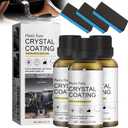 Generic Crystal Coating for Car Plastic Parts, Protects Faded Interior, Easy to Use Car Refresher (3pcs)