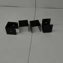 4x4 Concrete Post Base Anchor, Deck Post Base Holder Ground Spike for Concrete,Home Improvement,Decking Post Brackets for Pavilion Deck Porch Handrail Railing,Heavy Duty Black Powder Coated（4pcs