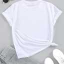 SOLY HUX Women's Letter Heart Graphic Print Tee Short Sleeve Crew Neck T Shirt Casual Summer Tops (White, M)