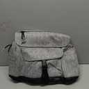 MOMINSIDE Diaper Bag Backpack, Small Diaper Bag, Mini Baby Diaper Bag with 12 Pockets, 4 Insulated Pockets, Changing Pad, Stroller Straps (Grey)