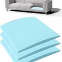 Couch Cushion Support for Sagging Seat, 20"x20"x2" 40D High Density Curved Foam Sofa Cushion Support, Under-Cushion Sag Repair,Blue Set of 3