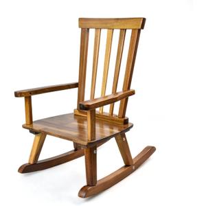 Kids Rocking Chair for Toddler and Small Baby Wooden Comfy Rocker Furniture Indoor Cozy Recliner for Bedroom Living Room Lounge Outdoor Brown