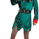 FantastCostumes Men Deluxe Christmas Elf Costume, M