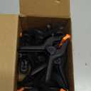 ECY Spring Clamps Heavy Duty 4.5 Inch 10 Pack - Plastic Rust Proof Clamps with Non-Slip Pads for Backdrop, Crafts, Woodworking, Photography | Multipurpose Holders for Tarps, Pool Covers & Gluing