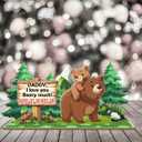 2 x First Fathers Day Giftss for New Dad, First Dad Gift 3D Pop-out Wooden Card with Envelope & Seal, 1st Father's Day Giftss for Son, Gifts for Dads To Be