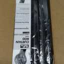 YaFex Curtain Rods 32-144 Inch, Heavy Duty 1 Inch Adjustable Curtain Rod for Windows, Black Extra Long Window Treatment Rods, Modern Design, Easy Installation