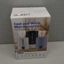 6L Humidifiers for Bedroom Large Room Home, Cool and Warm Humidifier for Baby and Plants Mist Top Fill Desk Humidifiers Essential Oil Diffuser, Quiet with Adjustable Mist,360Nozzle-White