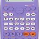 Scientific Calculators, IPepul Purple Math Calculator with 417 Function, Solar Battery Power and 4-Lines Display, School Supplies for Middle High College Students Teachers (Purple 991ES Plus)