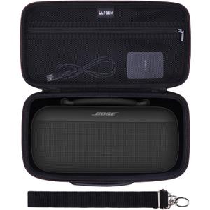 LTGEM Case Compatible with Bose SoundLink Max Portable Bluetooth Speakers with Shoulder Strap, Black(Case Only)