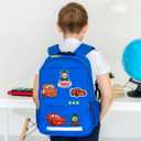 17 Pieces Sew On Iron on Patches, Embroidered Applique Patches Fabric Repair Patch Cute Cartoon Car Patches for Kids Adult Clothes Jeans Jackets Hats Shoes Backpacks