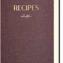 hi!SCI Blank Recipe Book to Write in Your Own Recipes, Large Recipe Notebook with 192 Pages, 7" x 10" Hardcover Recipe Journal for Family Cooking Lover (Wine)