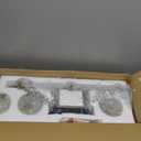 SOLFART Vintage Vanity Light Bathroom Light Fixture Over Mirror for Bath Glass Shade Light Black and Bronze Modern Style 3 Lights