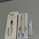 Electric Diamond Painting Pen - Cordless Diamond Art Pen Low-Noise Wax-Free, Rechargeable 2-Speed, Portable Diamond Art Accessories for Crafts Lovers (Cream)