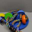 Tree Swing for Kids,Climbing Rope with Platforms,Disc Swing Seat Set Outdoor Playground Accessories for Kids-Include Carabiner, 4ft Tree Strap and Tree Protector (Bule)