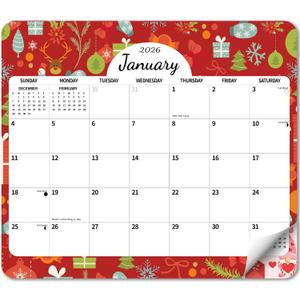2 x 2026 Magnetic Calendar for Refrigerator 24 Month 13 x 11.4 Inch from January 2026 to December 2027, Fridge Wall Monthly Magnet Calendar Planner, Season and Holidays Decor for Home Easy Organizing