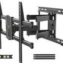 USX MOUNT Full Motion TV Wall Mount for 42-80 Inch TVs up to 132lbs, Wall Mount TV Bracket with Articulating Swivel Tilt Extension Leveling, Max VESA 600x400mm Fits 12/16" Wood Stud