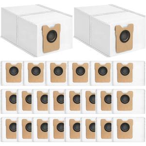 24-Pack Replacement Dust Bags for Eufy C10, C20 Omni Robot Vacuum, Vacuum Bags for Eufy, 3.2L Large Capacity Disposable Dust Bag with Activated Carbon Layer