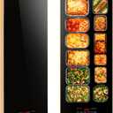 Electric Warming Tray Extra Large 43"x16" Food Warming Mat with Storage Bag, 9 Temp Modes, Chafing Dishes for Buffet, Food Warmer for Parties, Hot Pads for Kitchen, 500W Custom Warm Setting, Gold Edge