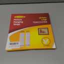 28-Pairs(56 Strips) Large Picture Hanging Strips Heavy Duty, Picture Hanging Kit, Hang Pictures on Wall Without Nails, No Hole Picture Hangers, Removable Adhesive Strips for Frame Hanging