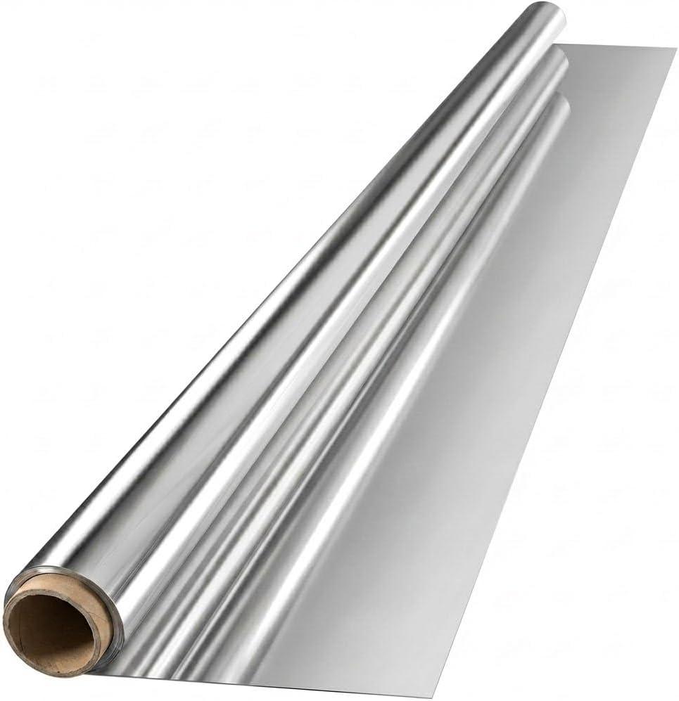 PMU Highly Reflective Mylar Film Roll 48 Inches X 100 Ft, 2-Sided Mylar Sheets for Plant Growth, Outdoor Grow Room and Greenhouse 1.4 Mil