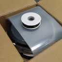 Cididu 6 Pack Clear Round Cake Box with Ribbon, Tall Cake Box Carrier, Tiered Transparent Cake Packaging Boxes 10x10x10 Inch, PET Cake Containers with Boards for Birthday Wedding Party