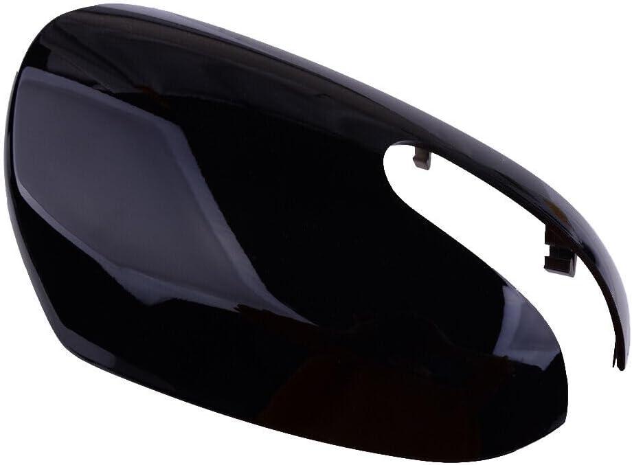 Car Side Rear View Mirror Shell Cover Caps for Kia Forte Cerato 2009 2010 2011 2012 Mirror Cover Cap Replacemnet (Black, Right (Passenger) Side)