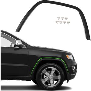JOLONG Front Right Fender Flare for Jeep Grand Cherokee 2011-2016 RH Wheel Arch Trim Molding Textured Black Passenger Side 1 pcs Replacemnet for Fender Cover CH1291106 1MP38RXFAE