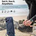 TORRAS Q3 Rugged for iPhone 17 Pro Case with 360 Rotating Magnetic Stand, Fit for MagSafe, 16FT Mil-Grade Drop Protection, Side Anti-Slip Grip, Camera Control Button, Microfiber Lining, Deep Blue