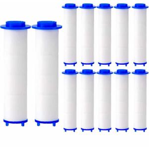 12Pcs 3.340.94 Inch Ion Shower Dropse Head Filter PP Cotton Replacement Cartridge, Shower Head Filter Drivese, Water Filter Core Cotton For Handheld Showerheads.