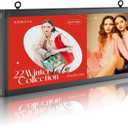 P10 Outdoor Full Color Programmable Double Sides LED Signs 39"x 14" with WIFI,Programmable Scrolling LED Display,Texts and Image Display for led Advertising Sign Board (Double sides)