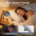 Kinglucky Pillow Speaker for Sleeping, Bluetooth Speaker Under Pillow with Built-in Pink Noise White Noise Sound Machine for Sleeping, White Noise Sound Machine with Sleep Pink Noise Music Grey