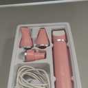 Veeconn Dog Grooming Clippers Kit-Electric Rechargeable Cat Trimmer Tools-Cordless Quiet Pet Nail Paw Grinder-4 in 1 Multifunctional Low Noise Shaver-Razor for feet Face Ears Toenail Eye (Pink）