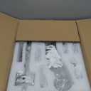 WUZUPS 5-Light Crystal Candle Chandelier Pendant Ceiling Light Modern Lighting Fixture for Bedroom Hallway Bar Kitchen Bathroom, H 23.2" W 20.7", E12 Base, Rustic White