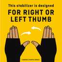 FUTURO Deluxe Thumb Stabilizer, Improves Stability, Moderate Stabilizing Support, Large/X-Large (Black, XL)