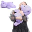 Tezituor 20 inch Big Teddy Bear Stuffed Animals, Large Stuffed Koala Bear Sleeping Plush Toys, Hugging Soft Purple Koala Gift for Boys Girls