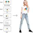 VinylRus Heat Transfer Vinyl-12 x 20ft White Iron on Vinyl Roll for Shirts, HTV Vinyl for Silhouette Cameo, Easy to Cut & Weed