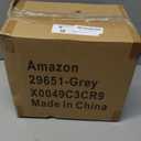 Grey&White Modern Plastic Storage Box - 4-Layer Durable Craft Storage Containers with 2 Removable Trays for Arts & Crafts Supplies, Sewing, Office, Seasonal Decor