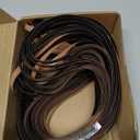 M METERXITY Wicker Repair Kit, 100Ft Plastic Flat Rattan Replacement Supplies Material for Patio Furniture Repair/Basket Making/Chair Weaving, Synthetic Woven Rattan [Black]