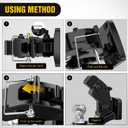 Nilight Pintle Hook Trailer Hitches Receiver Hook Combination 2 Hitch Ball with Mounting Kit, 12000LBS Black Bolt On Adjustable Powder-Coated