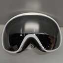 Ski Goggles Snowboard Goggles for Men Women Adults Youth,Over Glasses OTG/100% UV Protection/Anti-fog/Wide Vision (A01-white/Silver(vlt 13.8%))