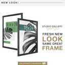MCS Studio Gallery 18x24 Poster Frame Black Woodgrain Engineered Wood, Vertical & Horizontal Wall Hanging Large Picture Frame for Photos, Posters & Art Prints (Pack of 1)