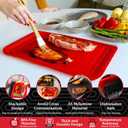 AVIEUS Grill Prep and Serve Trays | Set of 2 Stackable, Melamine Trays | Serving Tray & Marinating Tray | Serving Platter for Plating Food & BBQ Prep Tub for Marinating Meats | Grill Accessories |