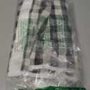 Beach Tote Bag for Women, Lightweight Foldable Waterproof Mesh Pool Bag (Black and White Plaid)