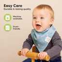 KeaBabies 8-Pack Organic Baby Bandana Bibs for Boys, Girls - Super Absorbent Triangle Baby Bibs for Drooling and Teething Infant, 100% Cotton Extra Soft for Newborn, Infant 0-36 Months (Vessels)