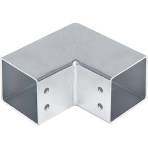 8 x 8 Pcs 2" Square Tube Connector, 2 Way L Square Tubing 90 Degree Corner Joint for Fence Rail