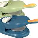 365Home【Upgrade】2-Pack 2 in 1 Dumpling Maker Press, Dumpling Skin Maker Machine, Empanada Maker Press, Multifunctional DIY Manual Dumpling Press Mold Set (Blue, Green)