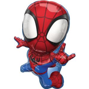 Amscan 29" Spidey & His Amazing Friends Foil Balloon - 1 Count - Red - Character Balloon - Superhero - Children