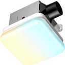Consciot Bathroom Exhaust Fan with Light, 50 CFM, 1000Lm LED Light, 7.25 x 7.5 x 5 Inches